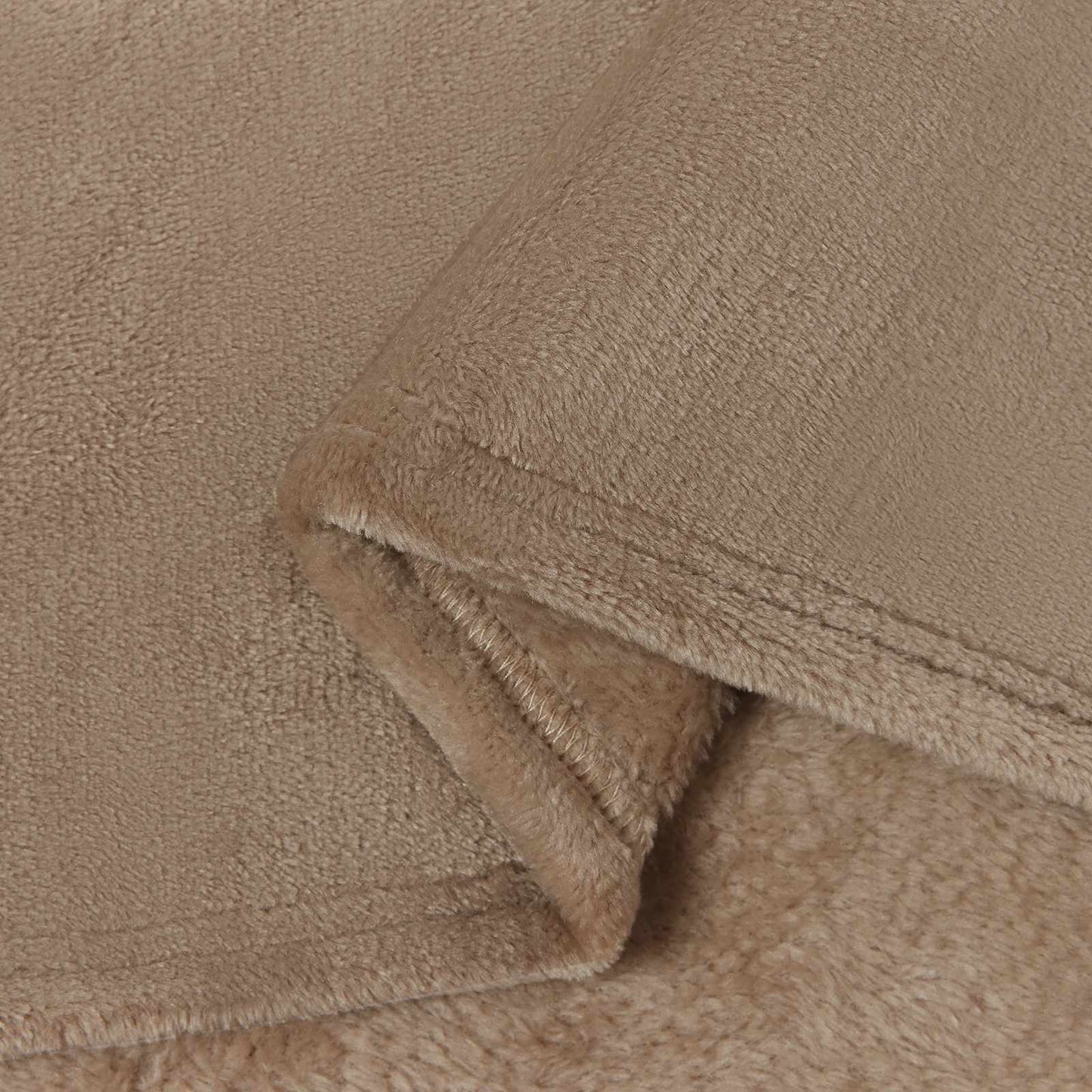 Throw Blanket Camel 220 x 240 cm 1.37 kg Fleece