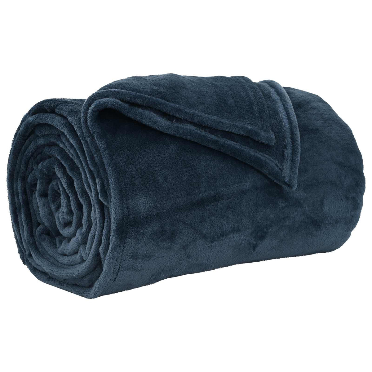 Throw Blanket Navy Blue 200 x 150 cm 0.78 kg Fleece