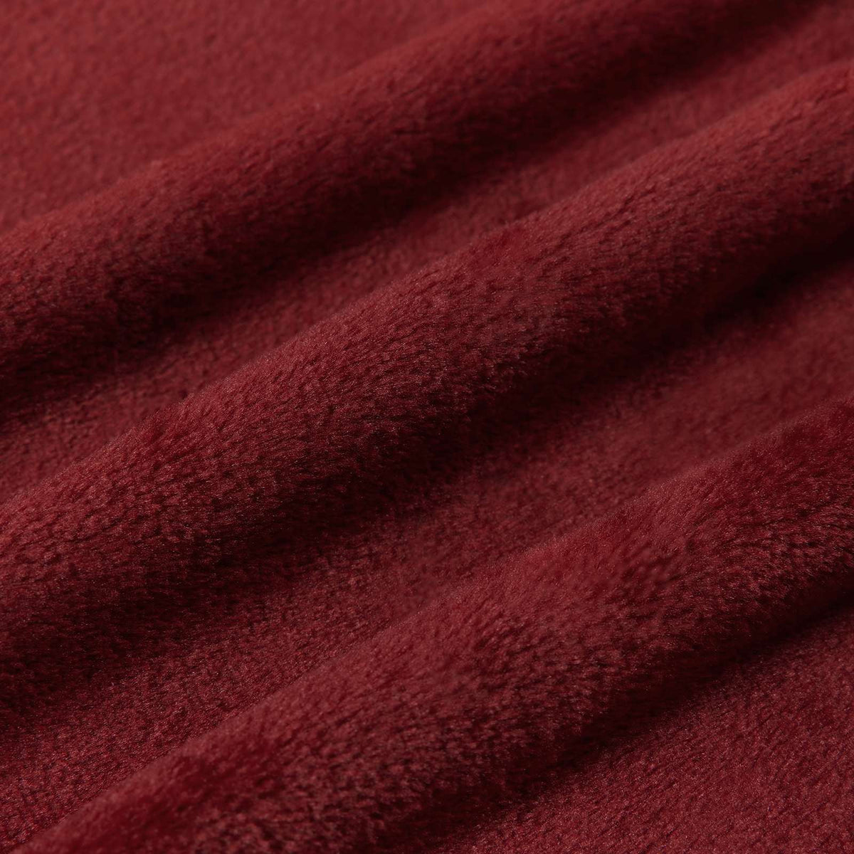 Throw Blanket Bordeaux Red 240 x 220 cm 1.37 kg Fleece