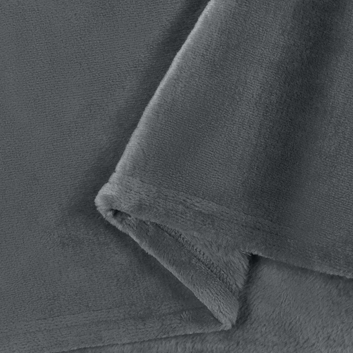 Throw Blankets 6 pcs Dark Grey 150 x 130 cm 3.04 kg Fleece