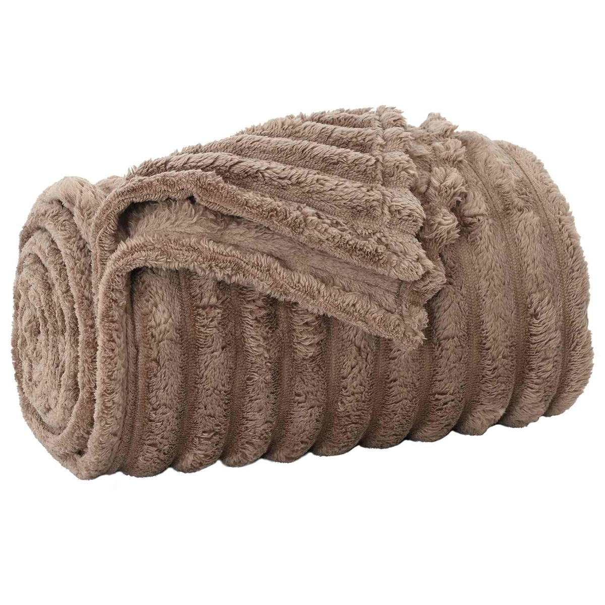 Throw Blanket Camel 200 x 150 cm 0.8 kg Fleece