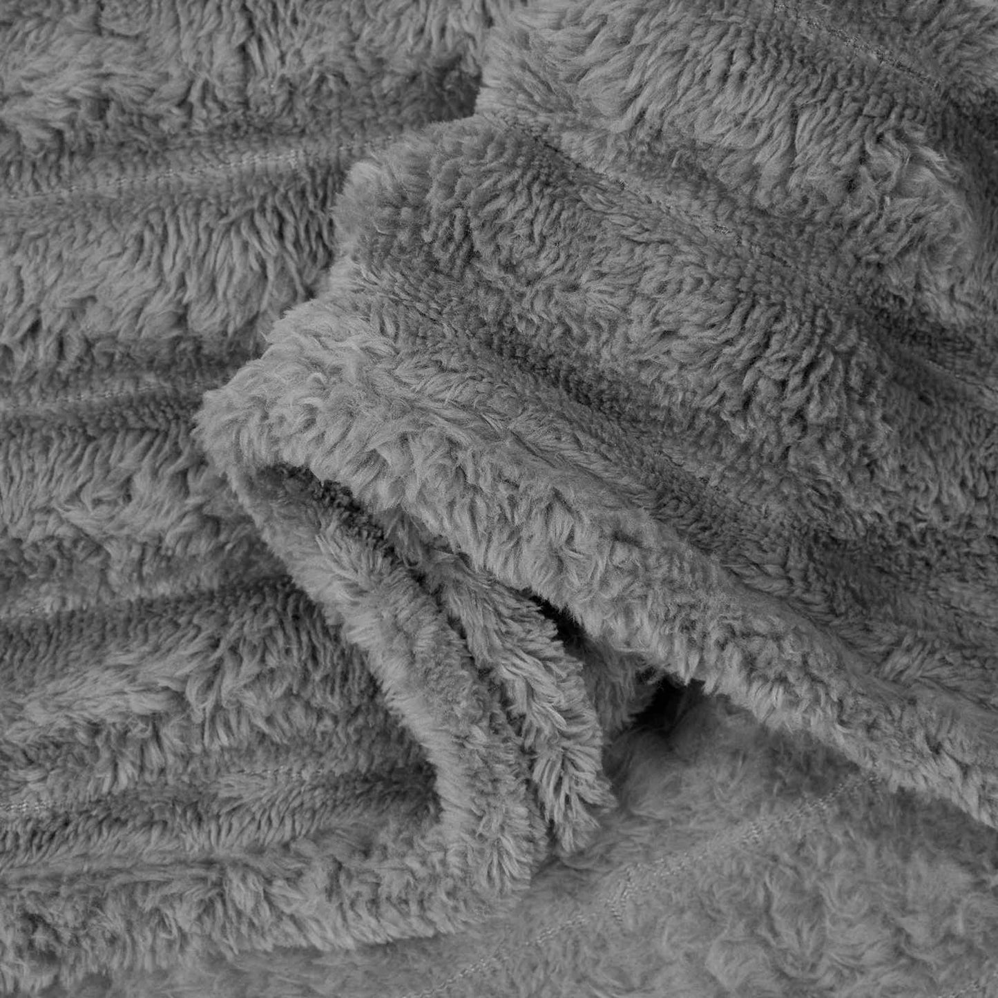 Throw Blanket Dark Grey 200 x 150 cm 0.8 kg Fleece