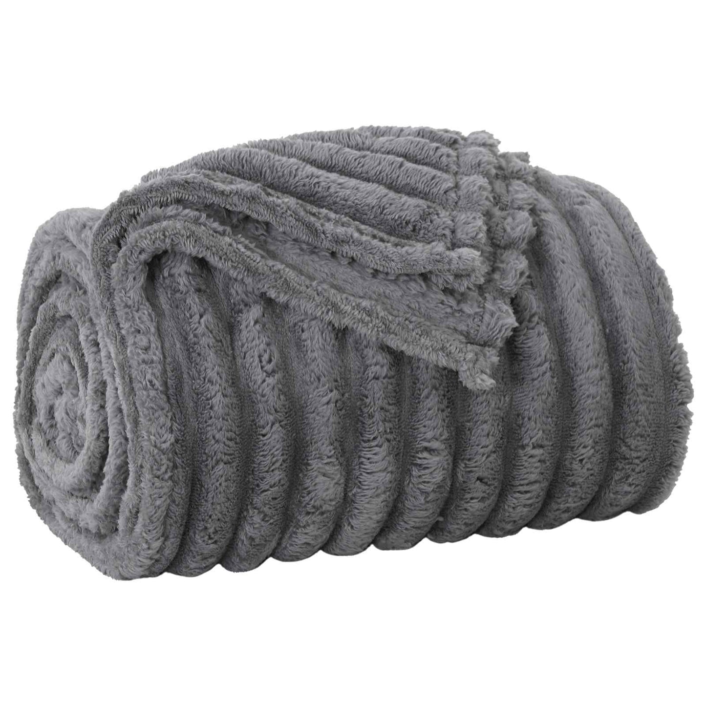Throw Blanket Dark Grey 200 x 150 cm 0.8 kg Fleece