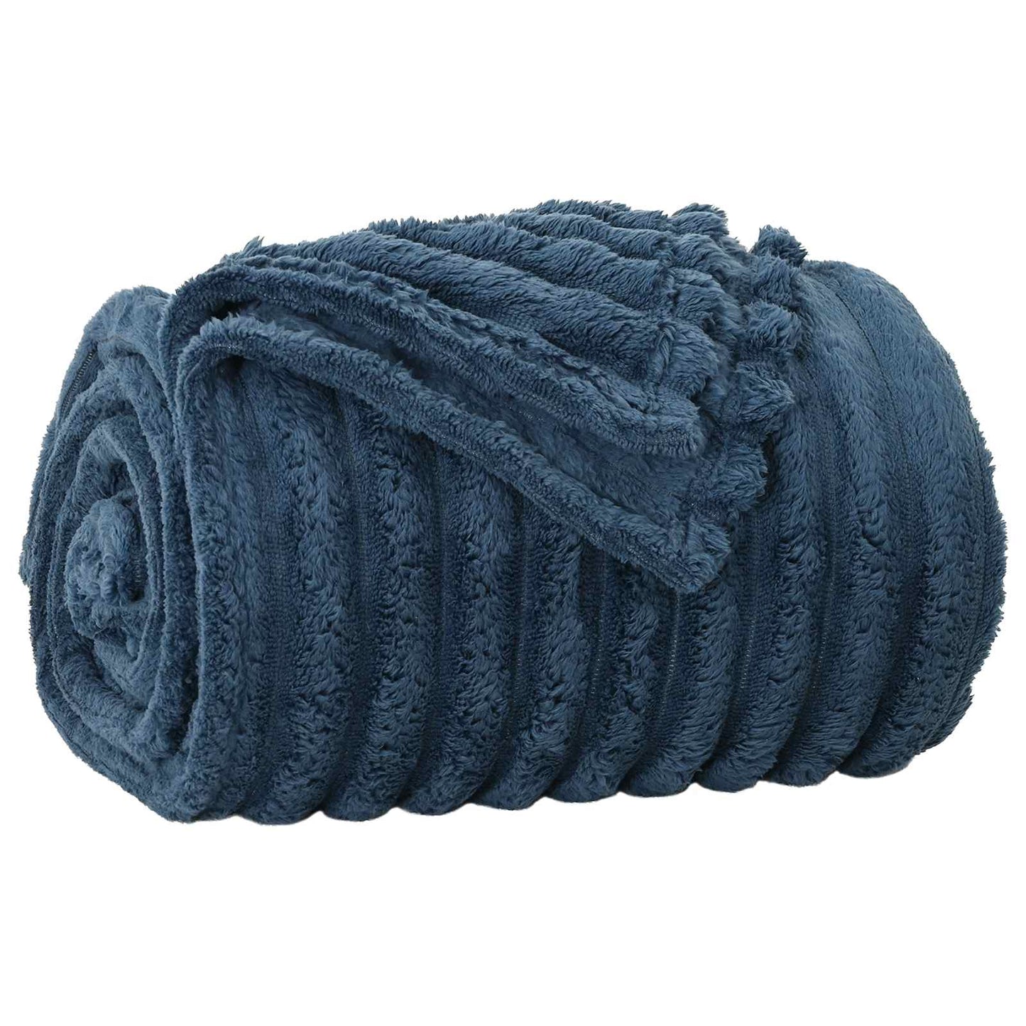 Throw Blanket Navy Blue 270 x 240 cm 1.77 kg Fleece