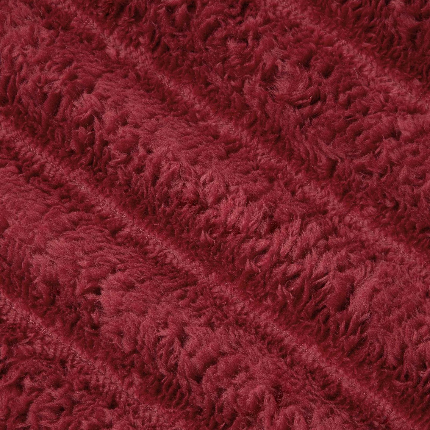 Throw Blanket Bordeaux Red 150 x 130 cm 0.51 kg Fleece