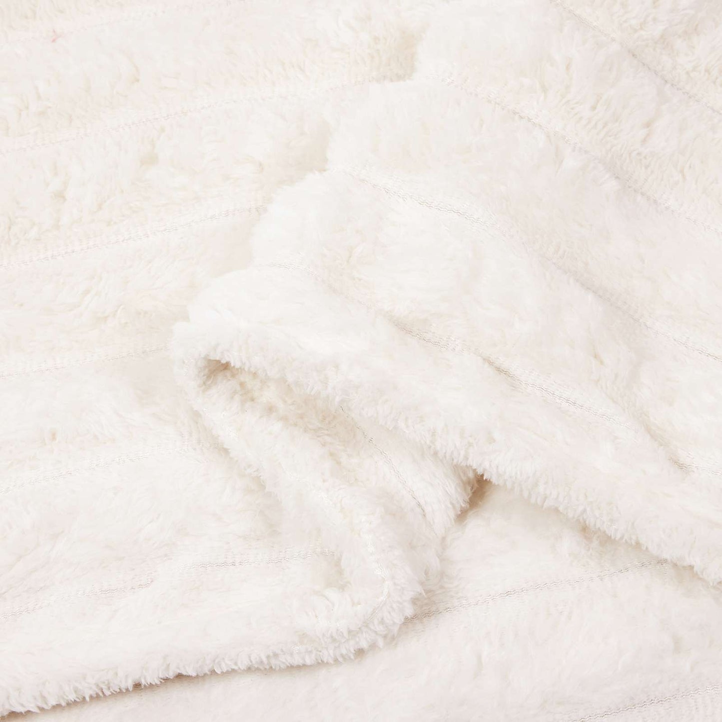 Throw Blanket Cream 150 x 130 cm 0.45 kg Fleece