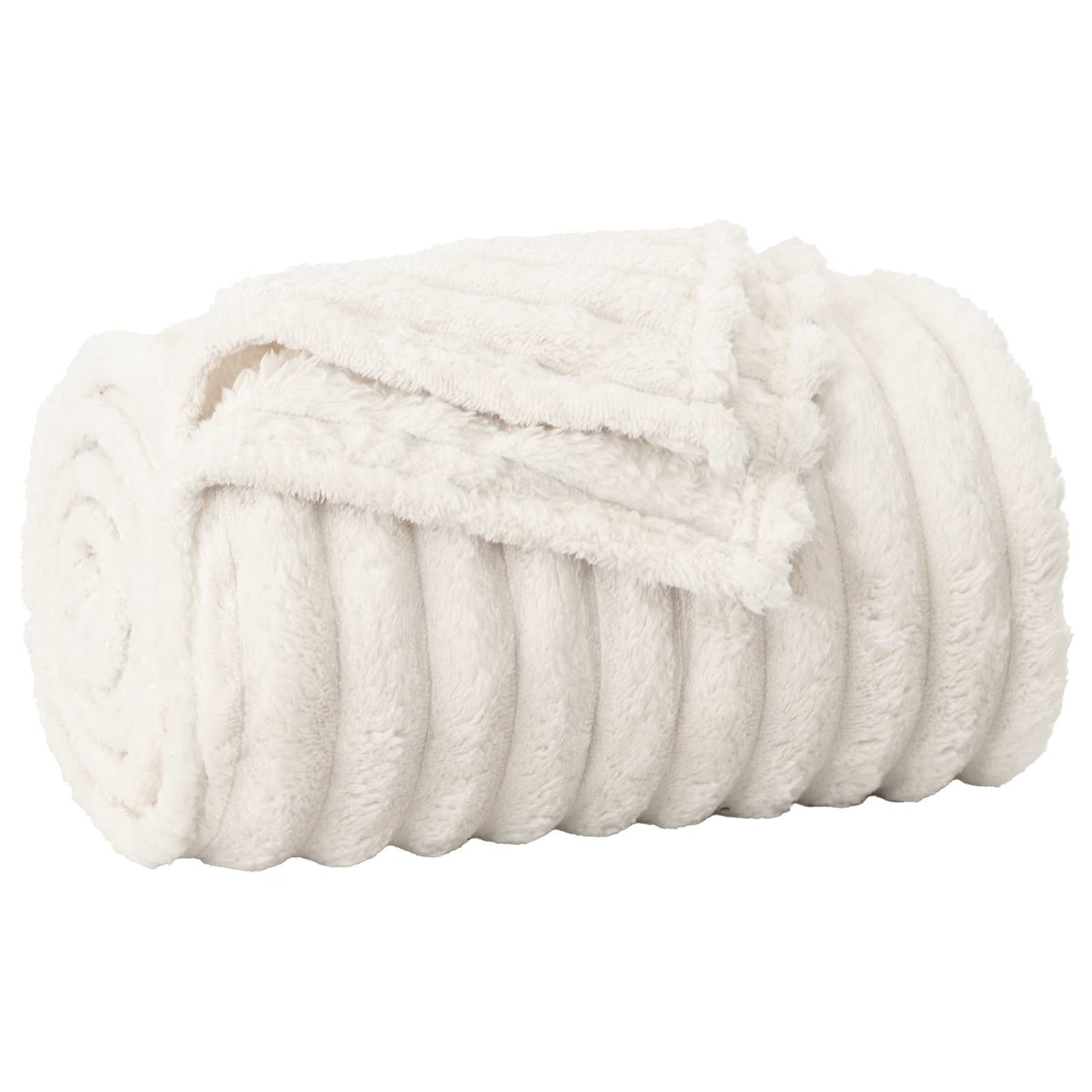 Throw Blanket Cream 240 x 220 cm 1.37 kg Fleece