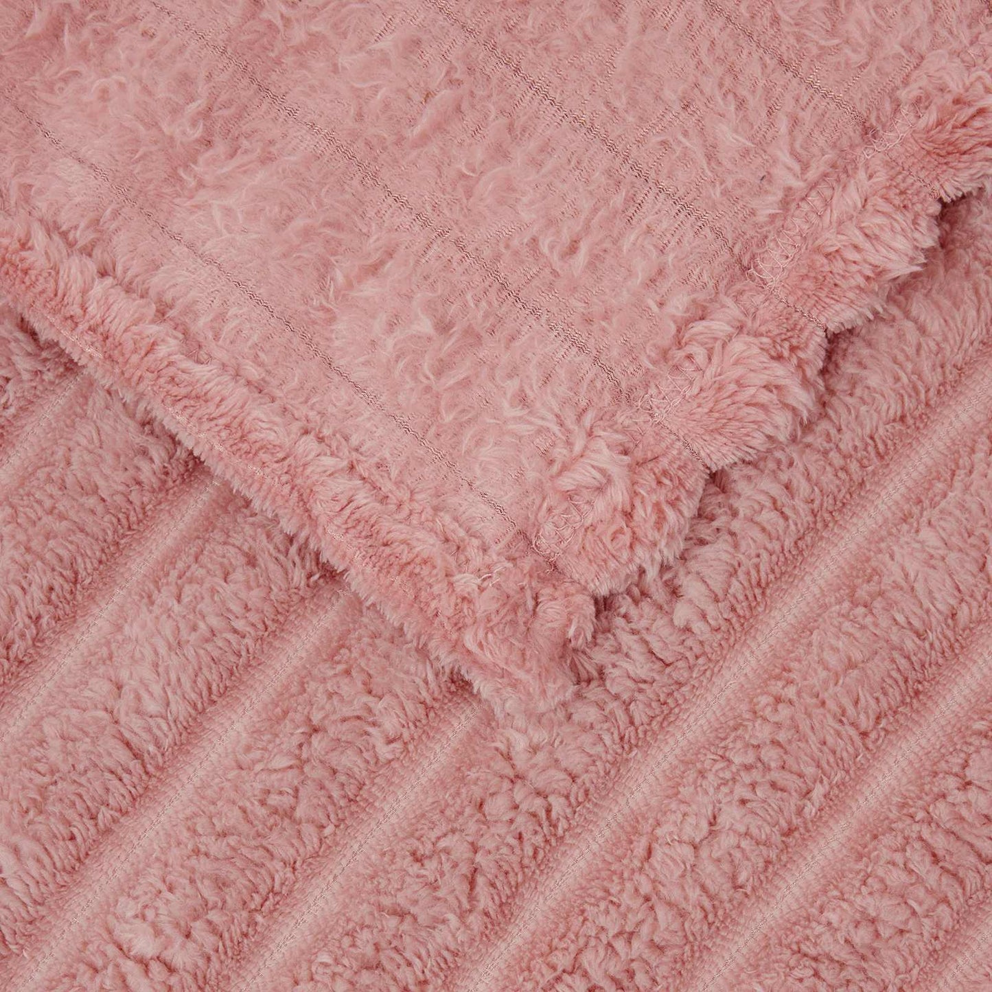Throw Blanket Pink 240 x 220 cm 1.37 kg Fleece