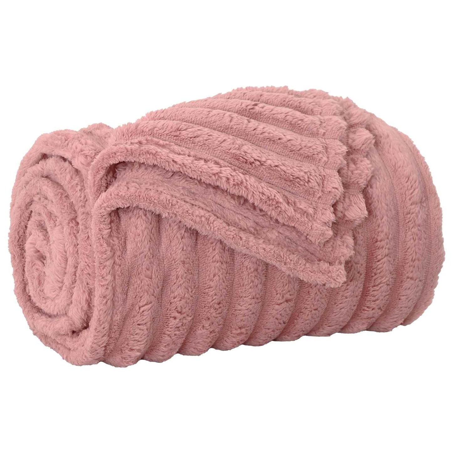 Throw Blanket Pink 240 x 220 cm 1.37 kg Fleece