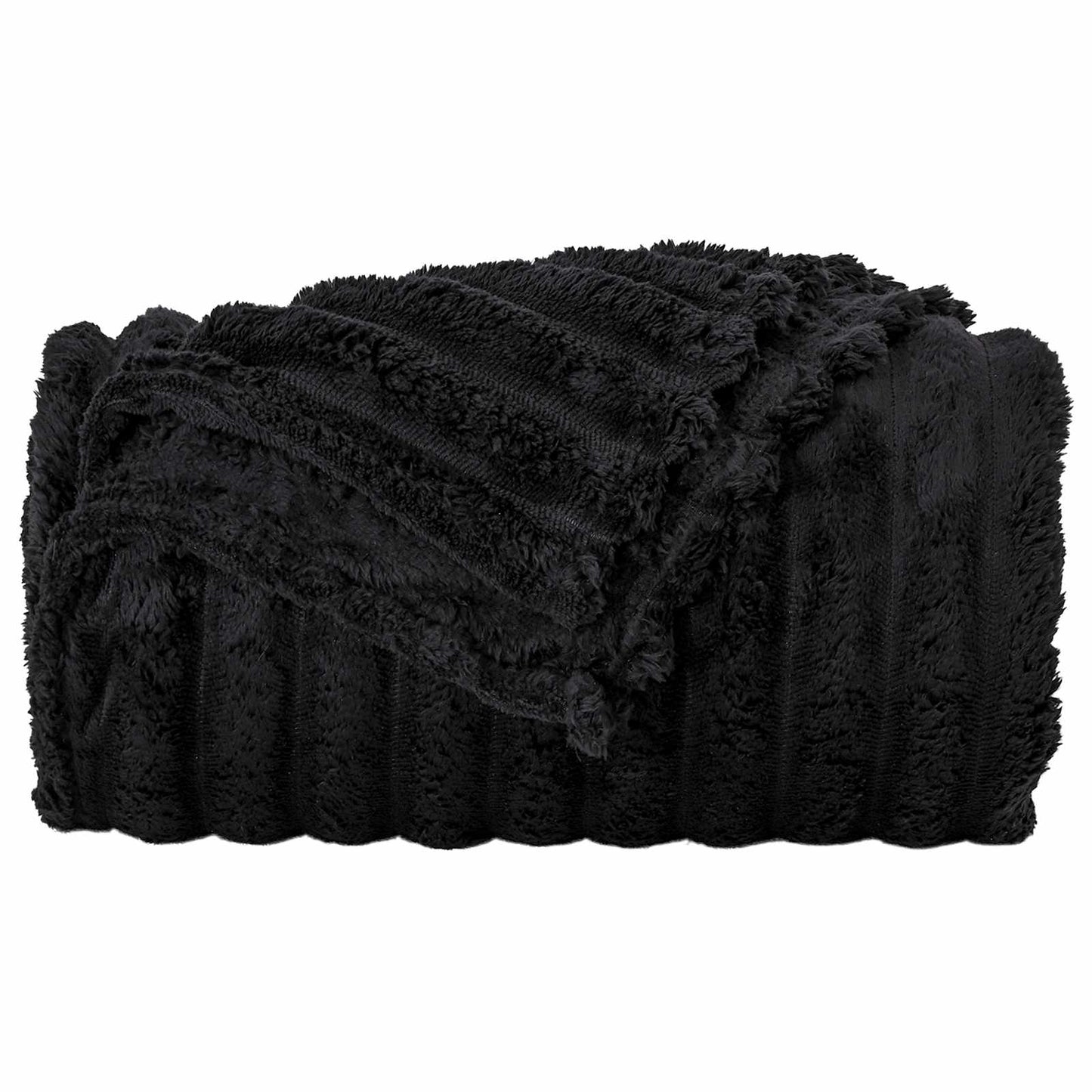 Throw Blankets 6 pcs Black 150 x 130 cm 2.85 kg Fleece