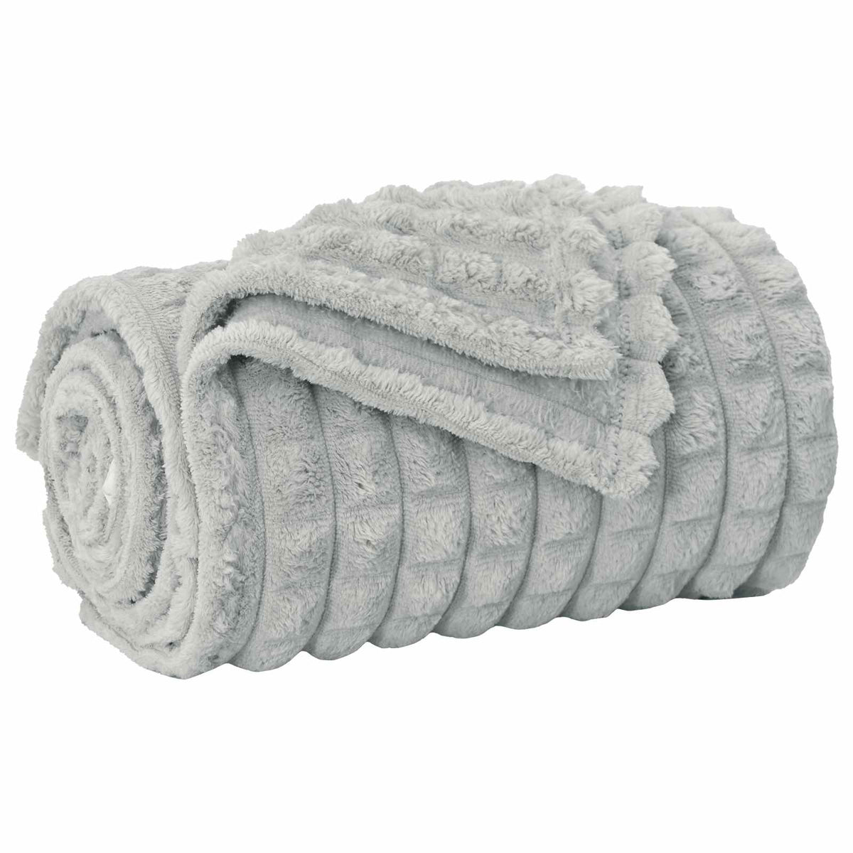 Throw Blanket Grey 240 x 220 cm 1.38 kg Fleece