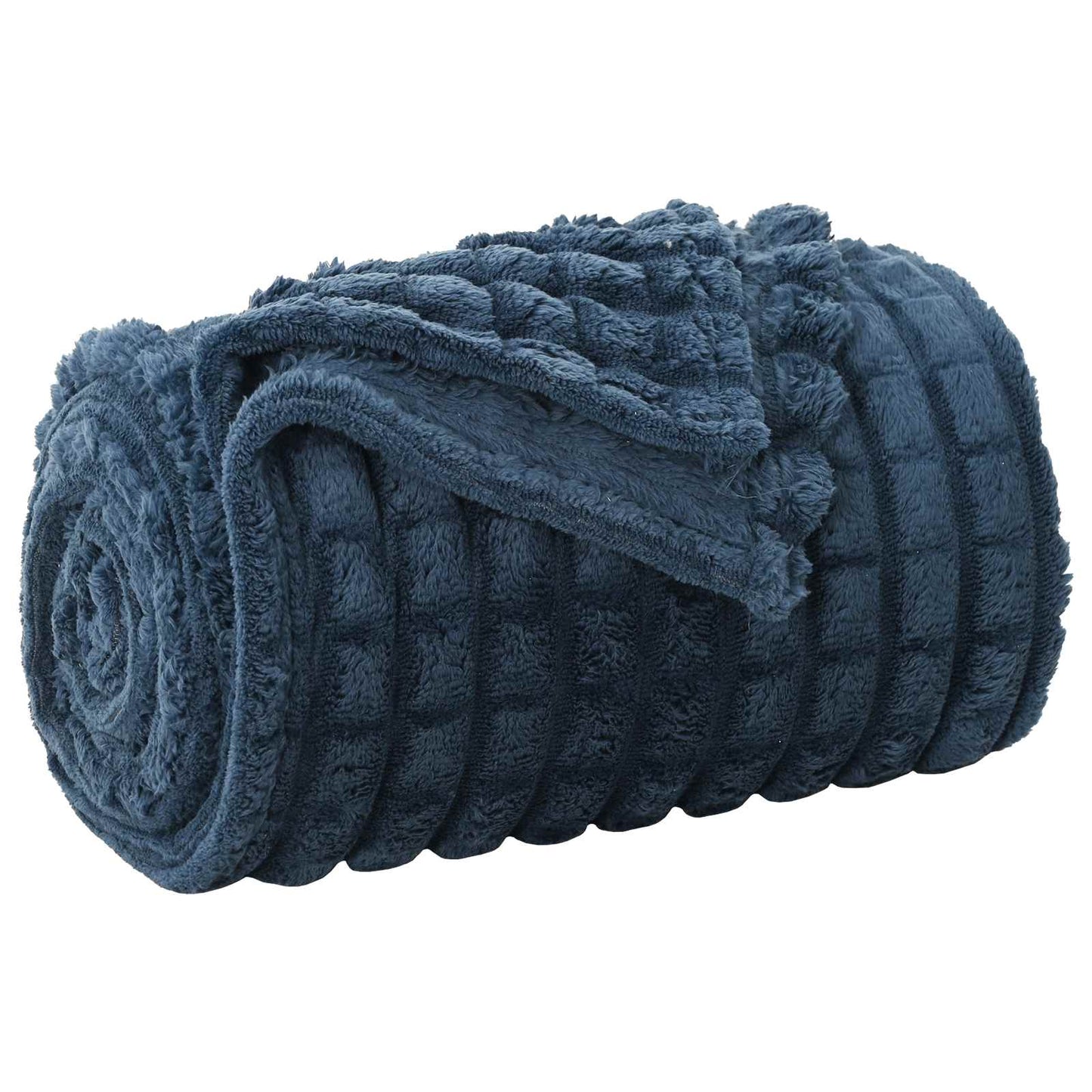 Throw Blanket Navy Blue 270 x 240 cm 1.66 kg Fleece