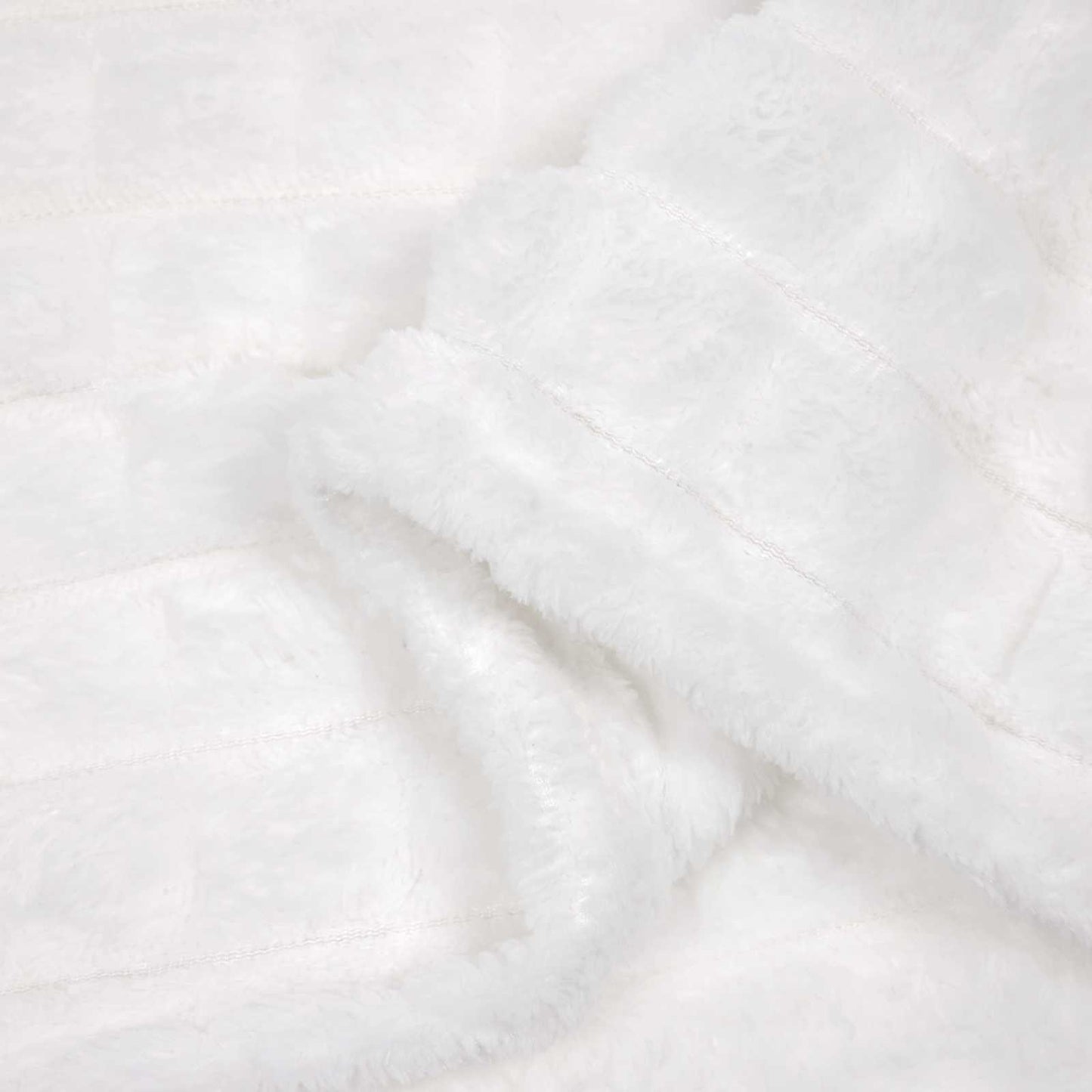 Throw Blanket White 240 x 220 cm 1.37 kg Fleece
