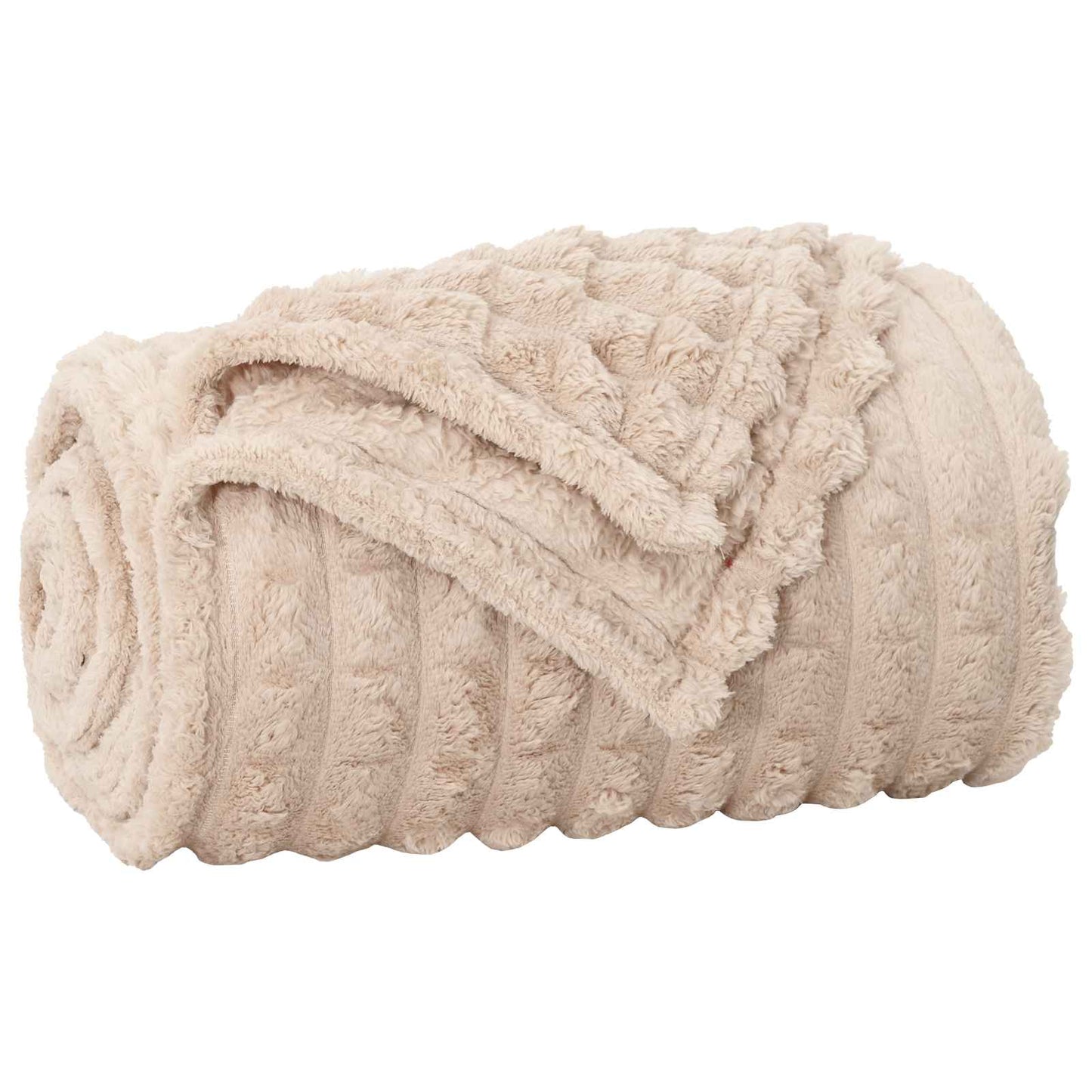Throw Blankets 6 pcs Beige 270 x 240 cm 10.5 kg Fleece