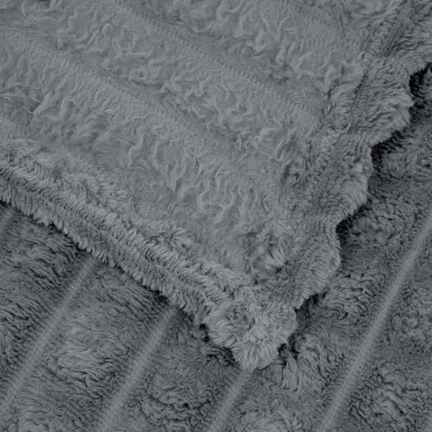 Throw Blankets 6 pcs Dark Grey 240 x 220 cm 9.17 kg Fleece