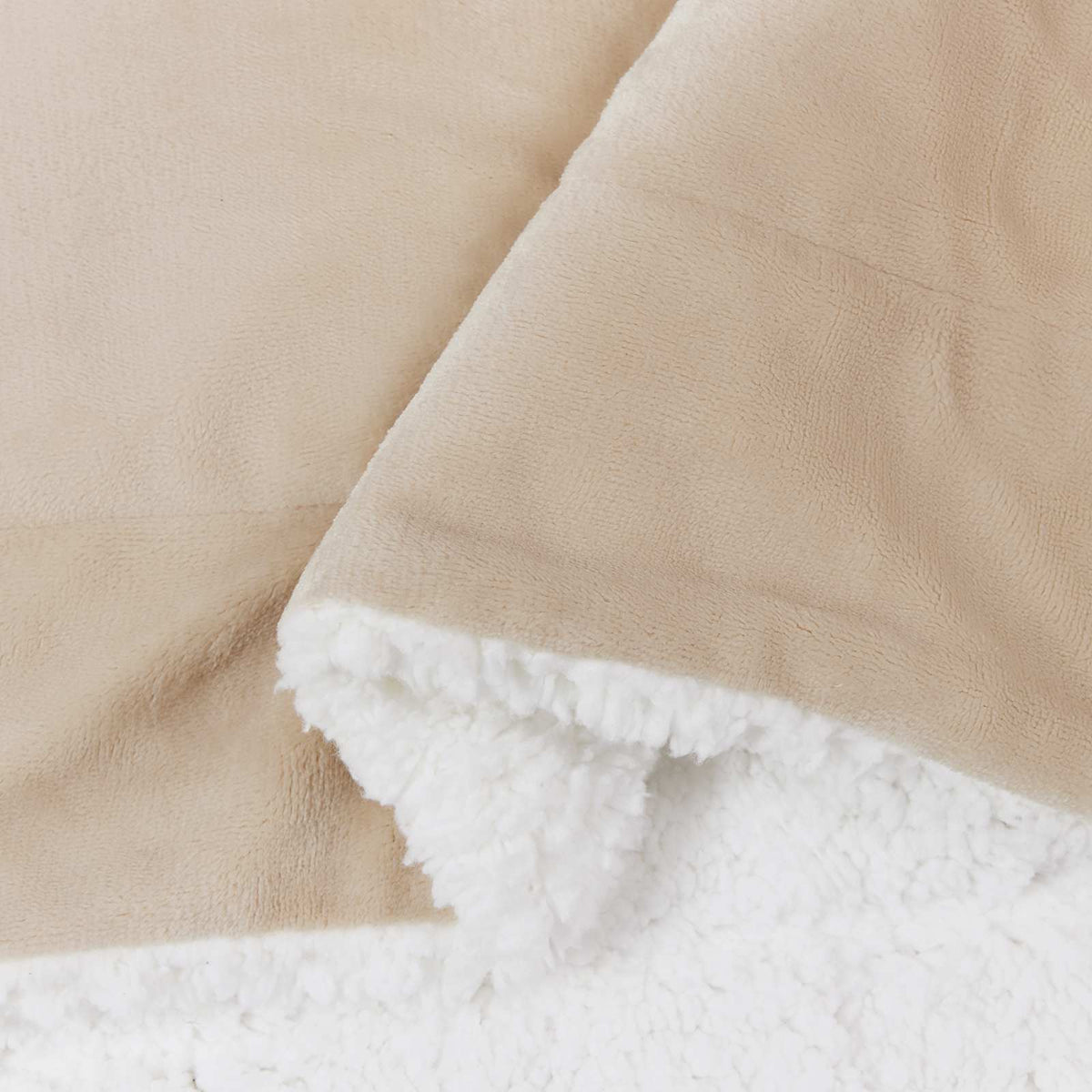 Throw Blanket Beige 270 x 240 cm 3.17 kg Fleece