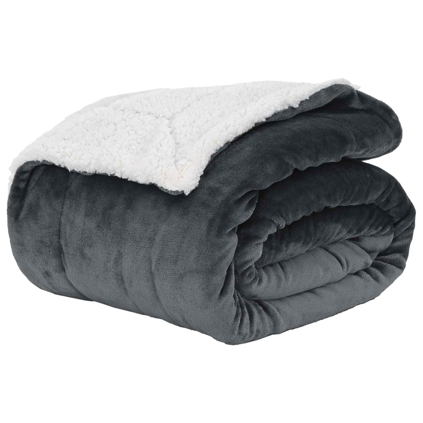 Throw Blanket Dark Grey 220 x 240 cm 2.67 kg Fleece