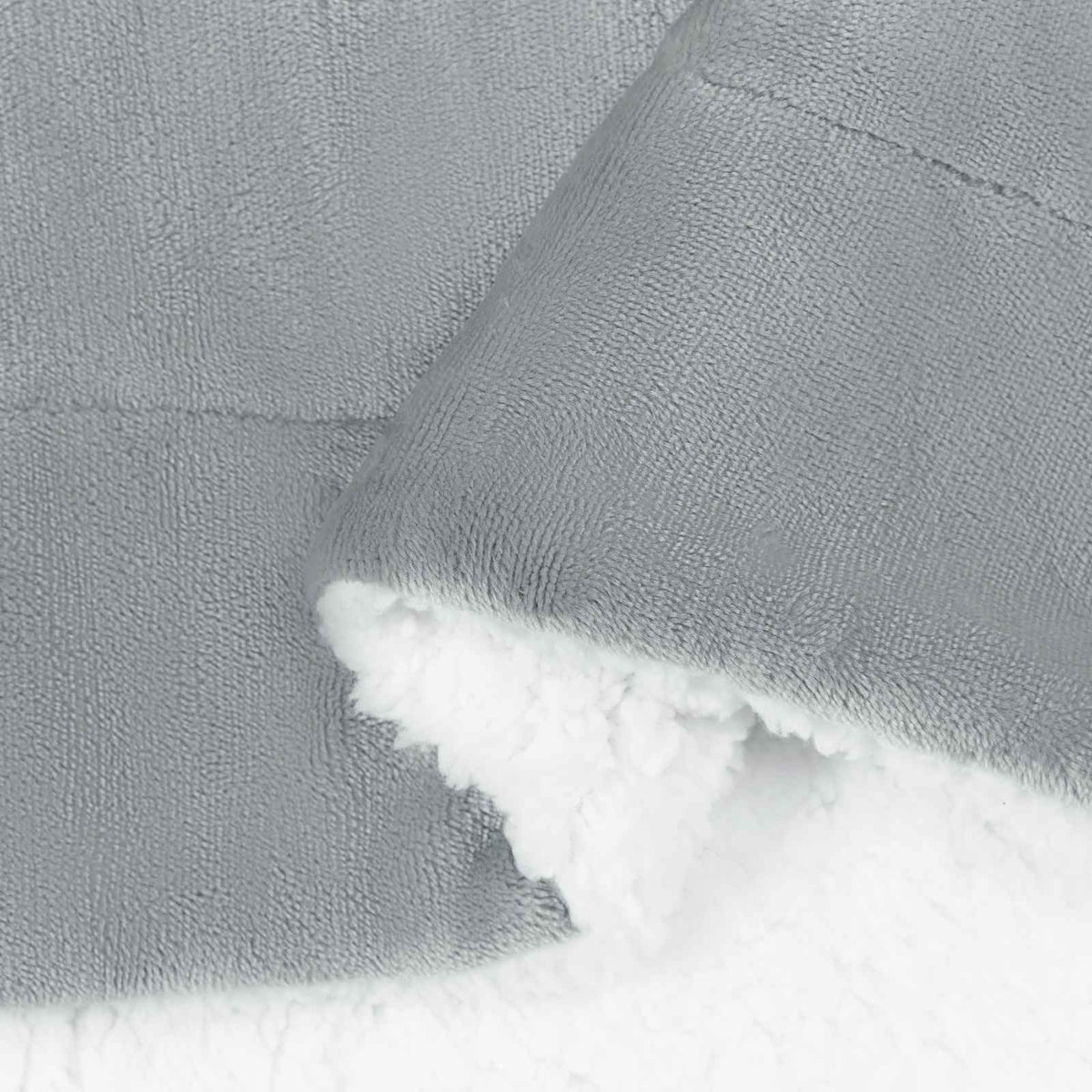 Throw Blanket Grey 240 x 220 cm 2.67 kg Fleece