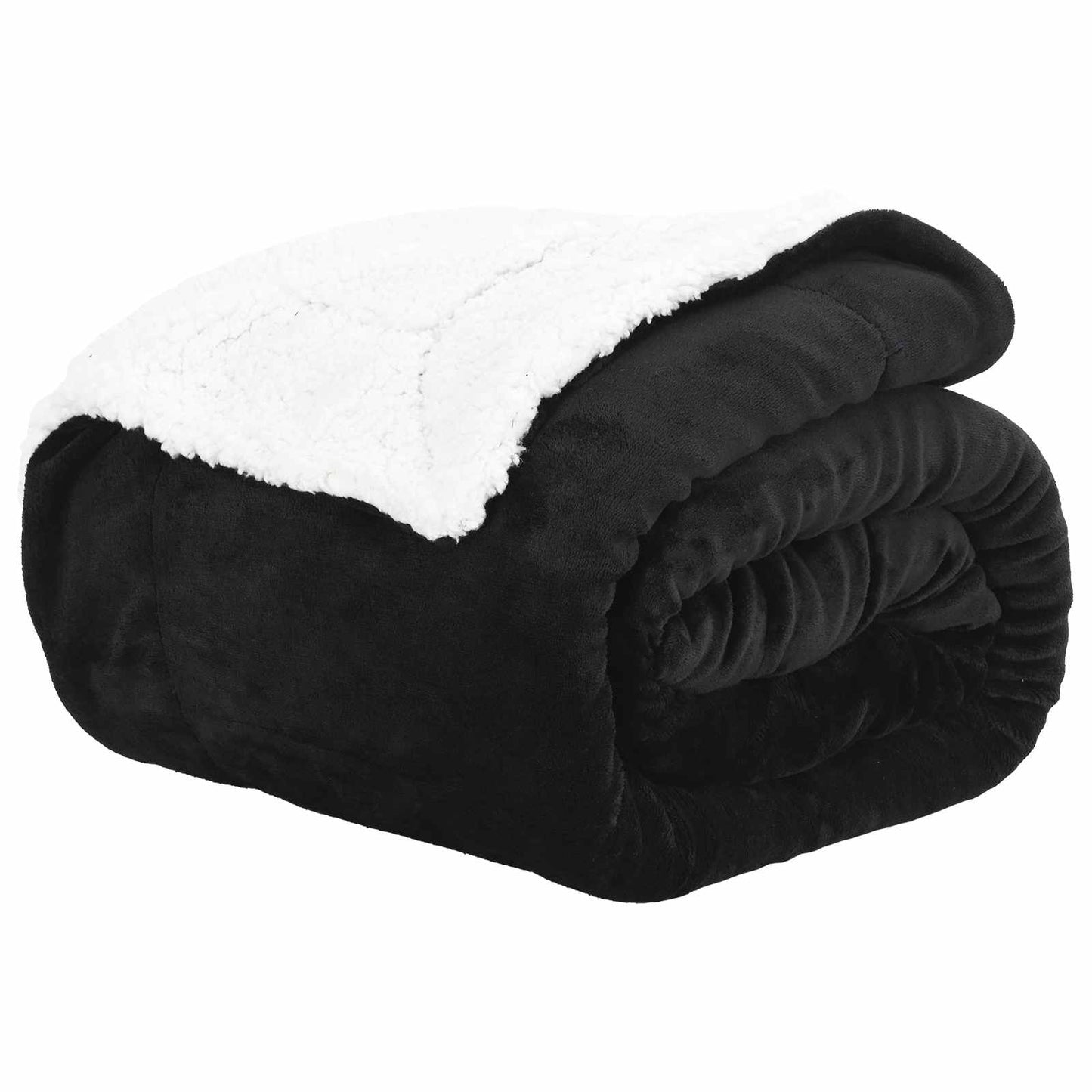 Throw Blanket Black 240 x 270 cm 3.17 kg Fleece