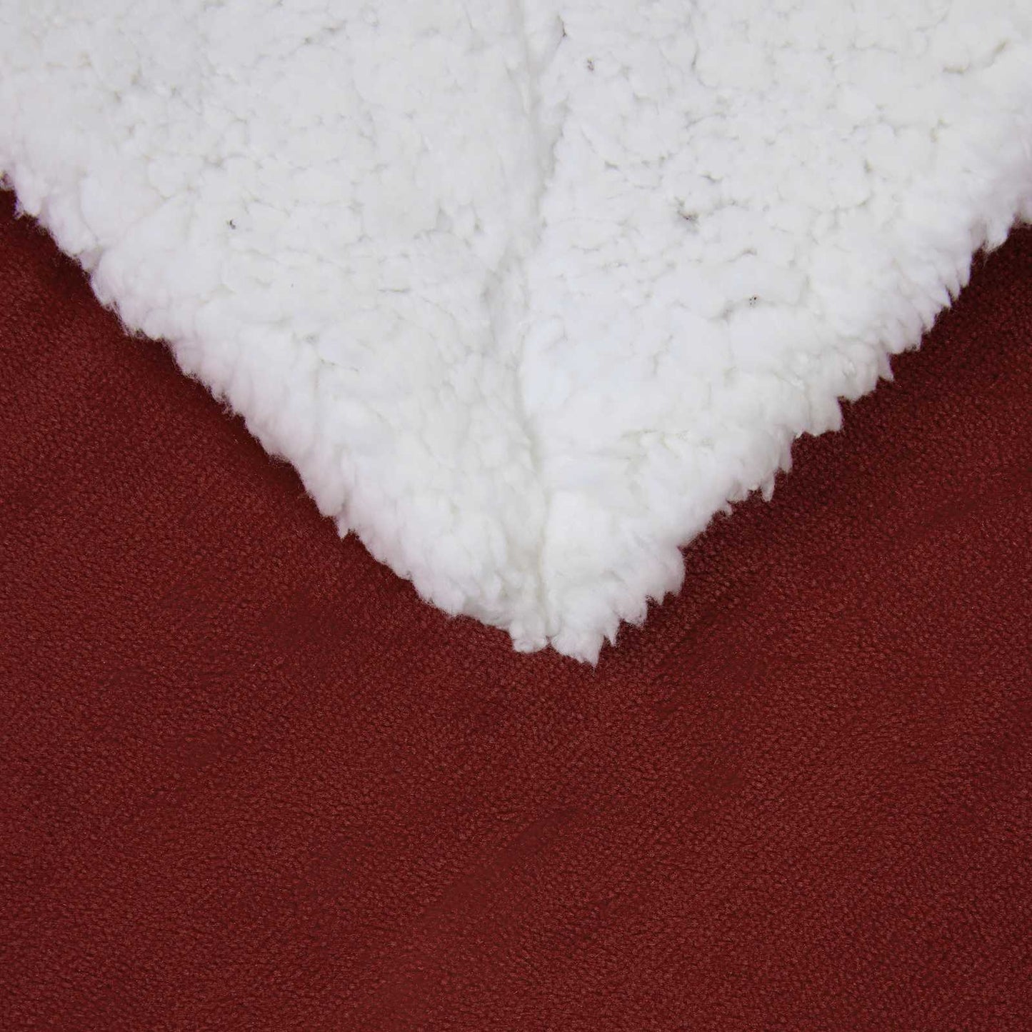 Throw Blanket Bordeaux Red 240 x 270 cm 3.17 kg Fleece
