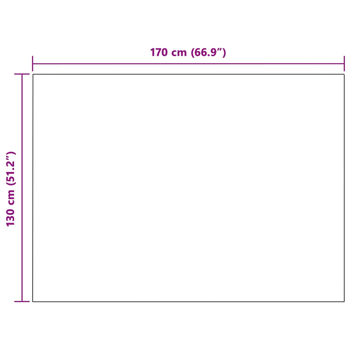 Throw Blanket Purple 170 x 130 cm 0.31 kg Fleece