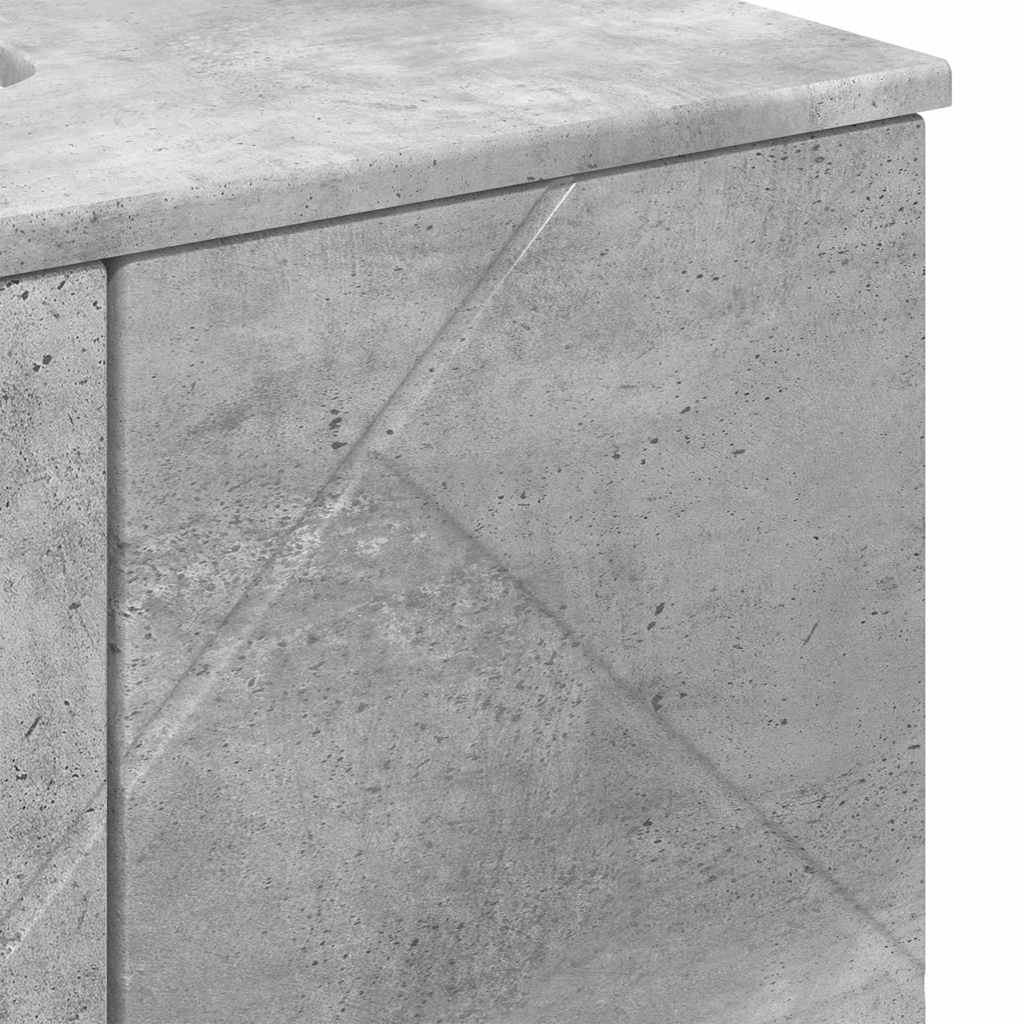 Bathroom Furniture Set 3 pcs Concrete Grey 61 x 35 x 64 cm