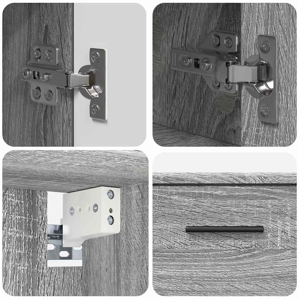 Bathroom Furniture Set 2 pcs Grey Sonoma