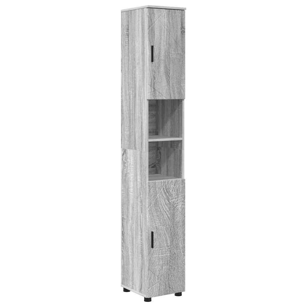 Bathroom Furniture Set 4 pcs Grey Sonoma