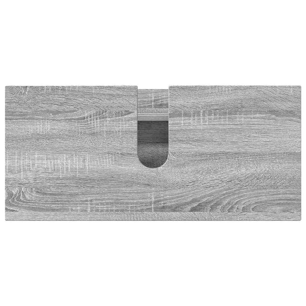 Bathroom Furniture Set 4 pcs Grey Sonoma
