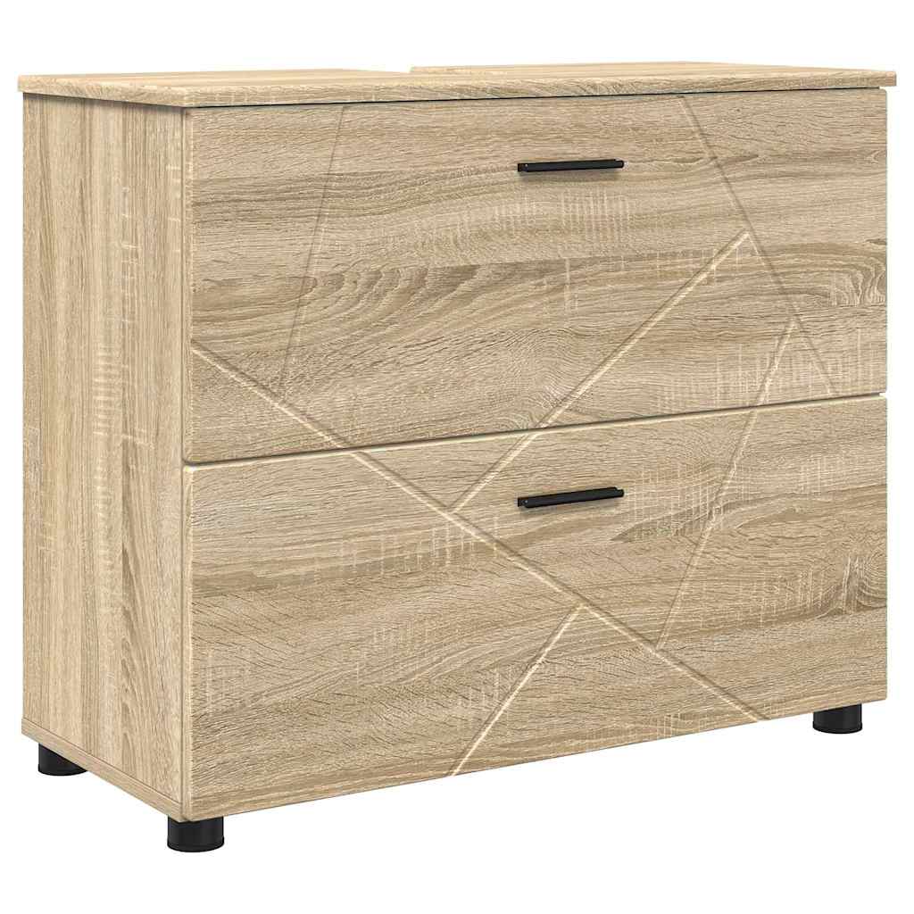 Bathroom Furniture Set 5 pcs Sonoma Oak