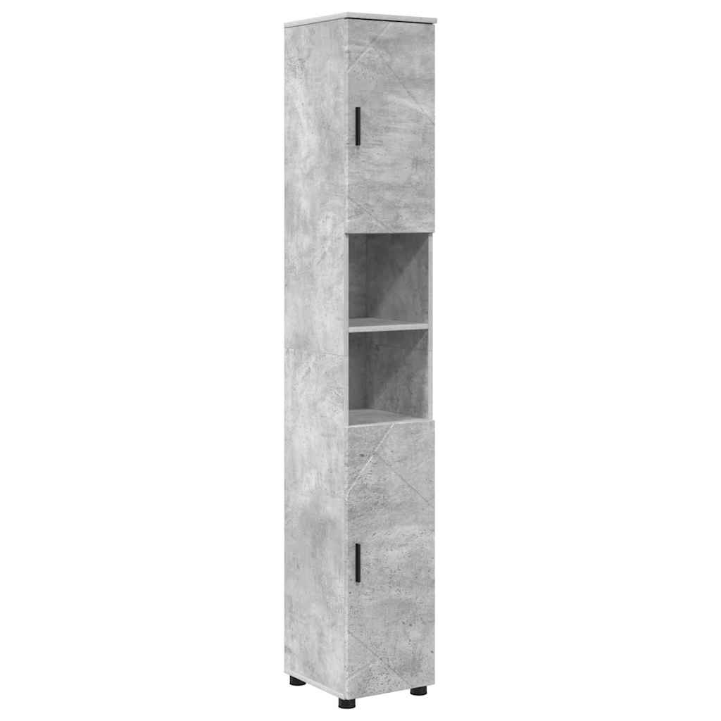 Bathroom Furniture Set 4 pcs Concrete Grey