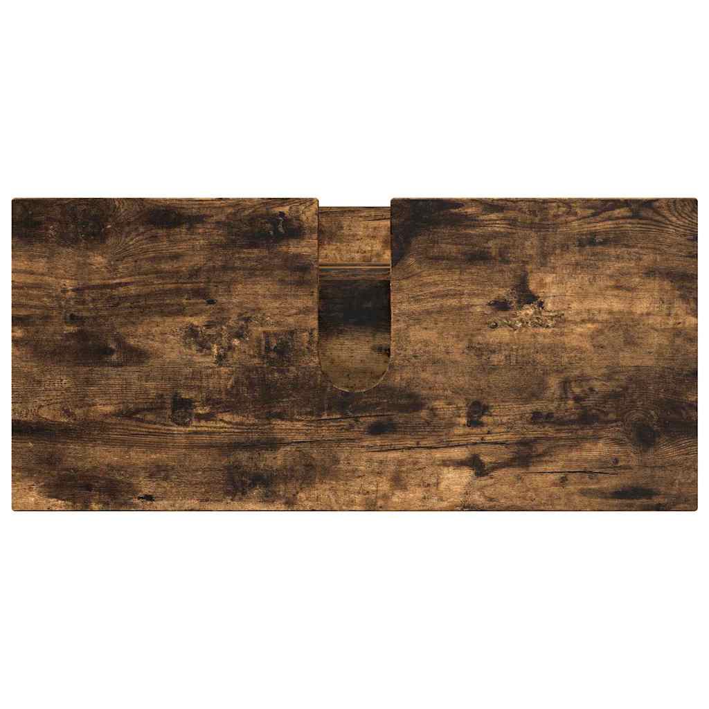 Bathroom Furniture Set 4 pcs Smoked Oak