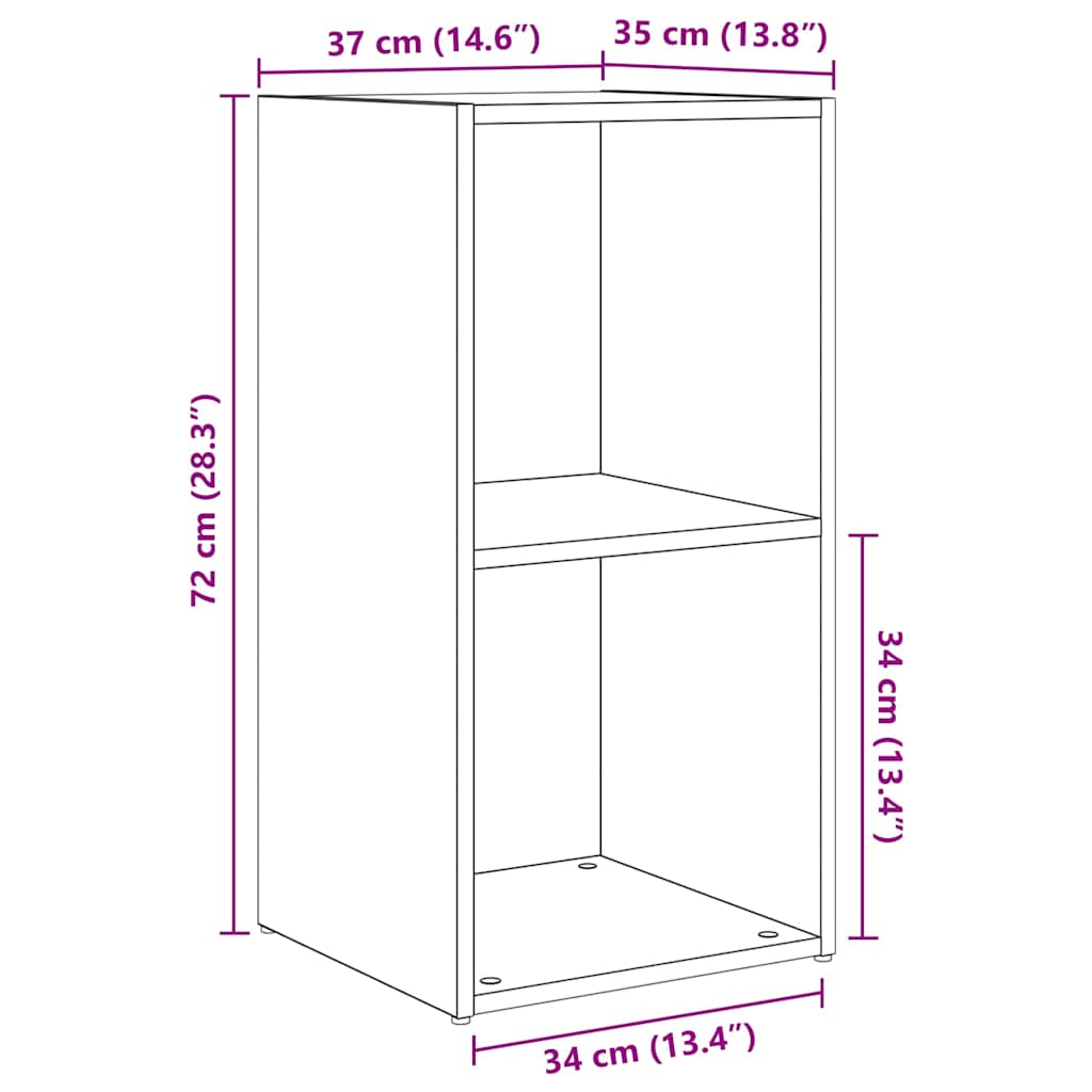 TV Cabinet Set 2 pcs Old Wood Engineered Wood