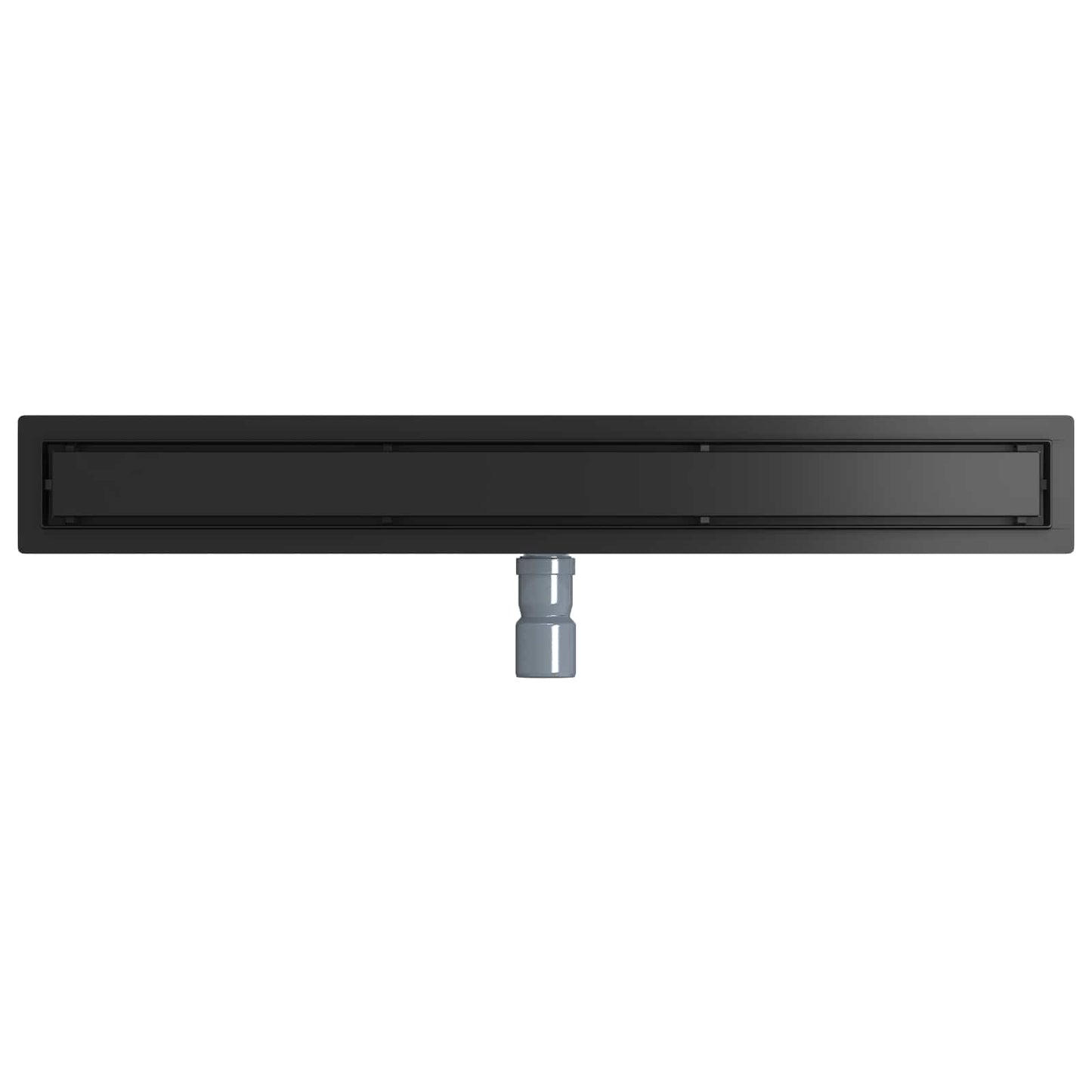 Shower Drain 2-in-1 with 360° Siphon Black 80 cm