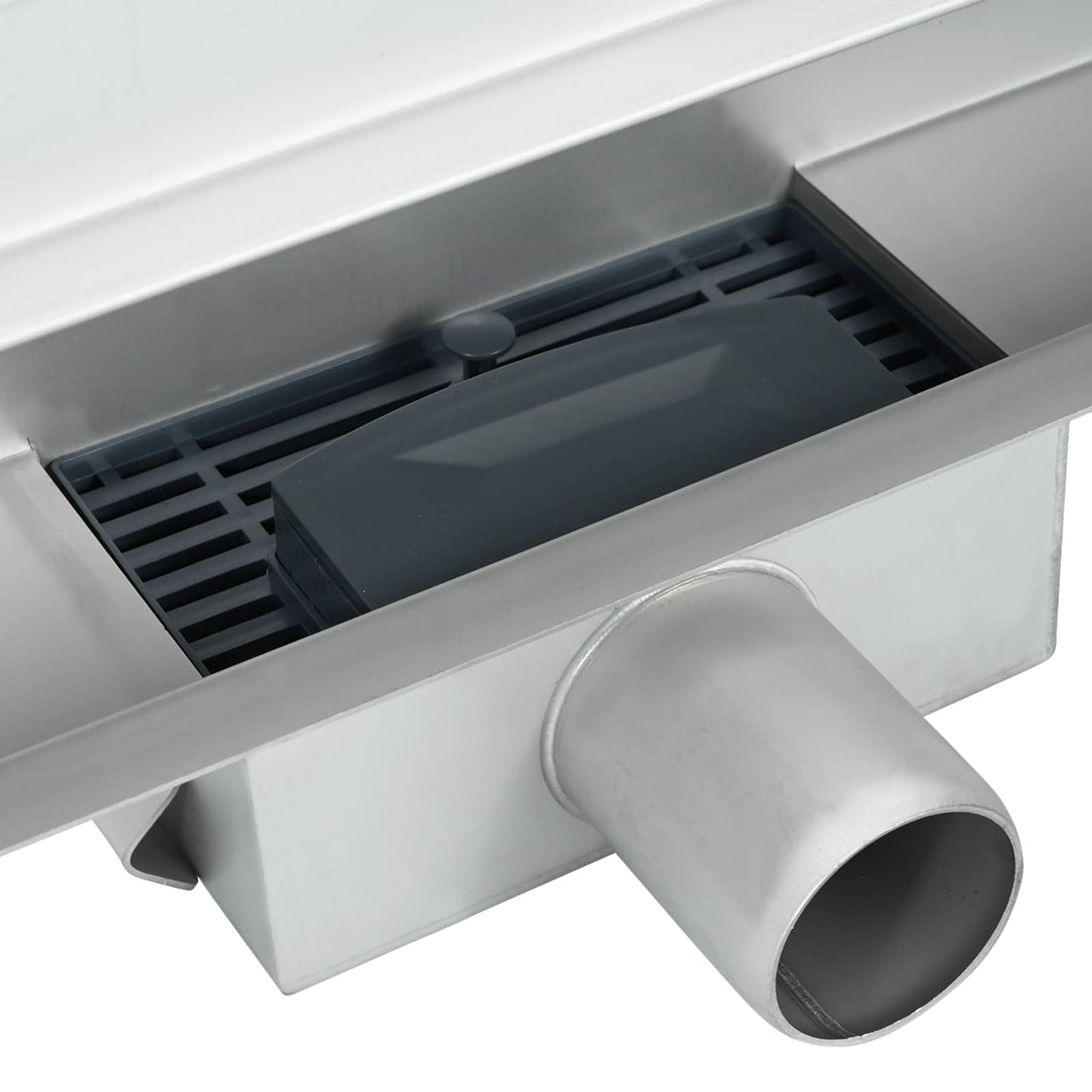 Wall Mounted Shower Drain Silver 50 cm Stainless Steel 304