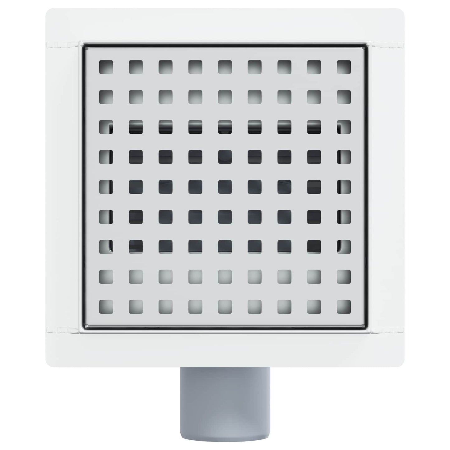 Dot Shower Drain Silver 15 x 15 cm Stainless Steel 304