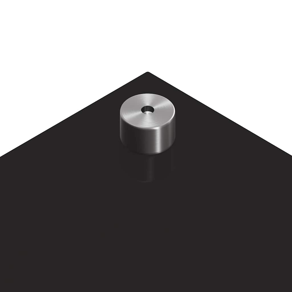Kitchen Backsplash Black 70 x 50 cm Tempered Glass