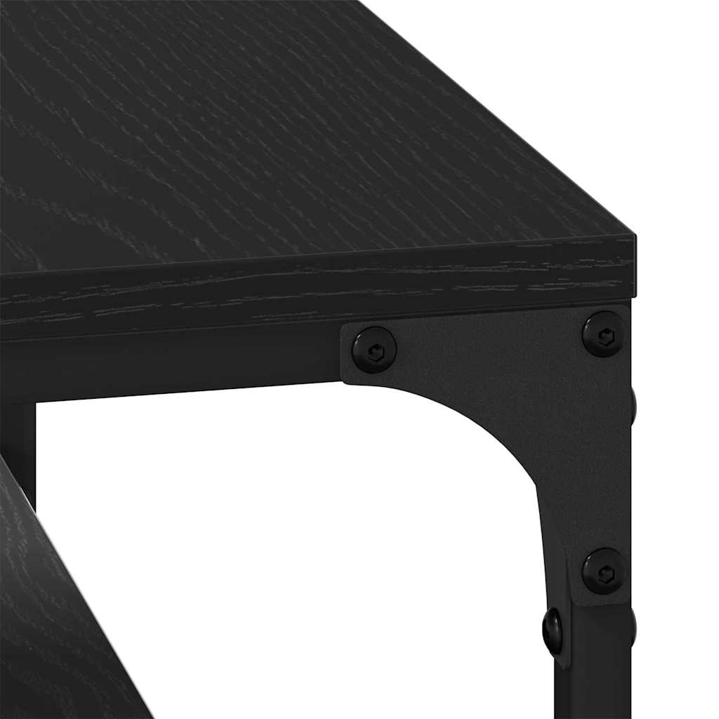 Coffee Table Black Oak 82 x 50 x 40 cm Engineered Wood