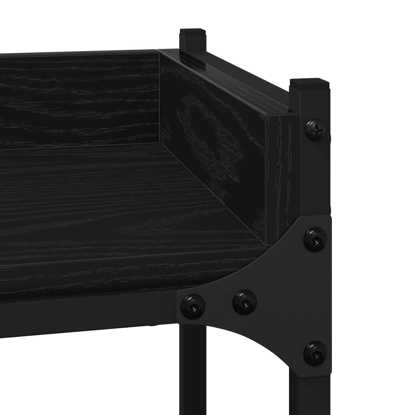 Washing Machine Shelf with Shelf Black 0ak 67 x 25 x 163 cm