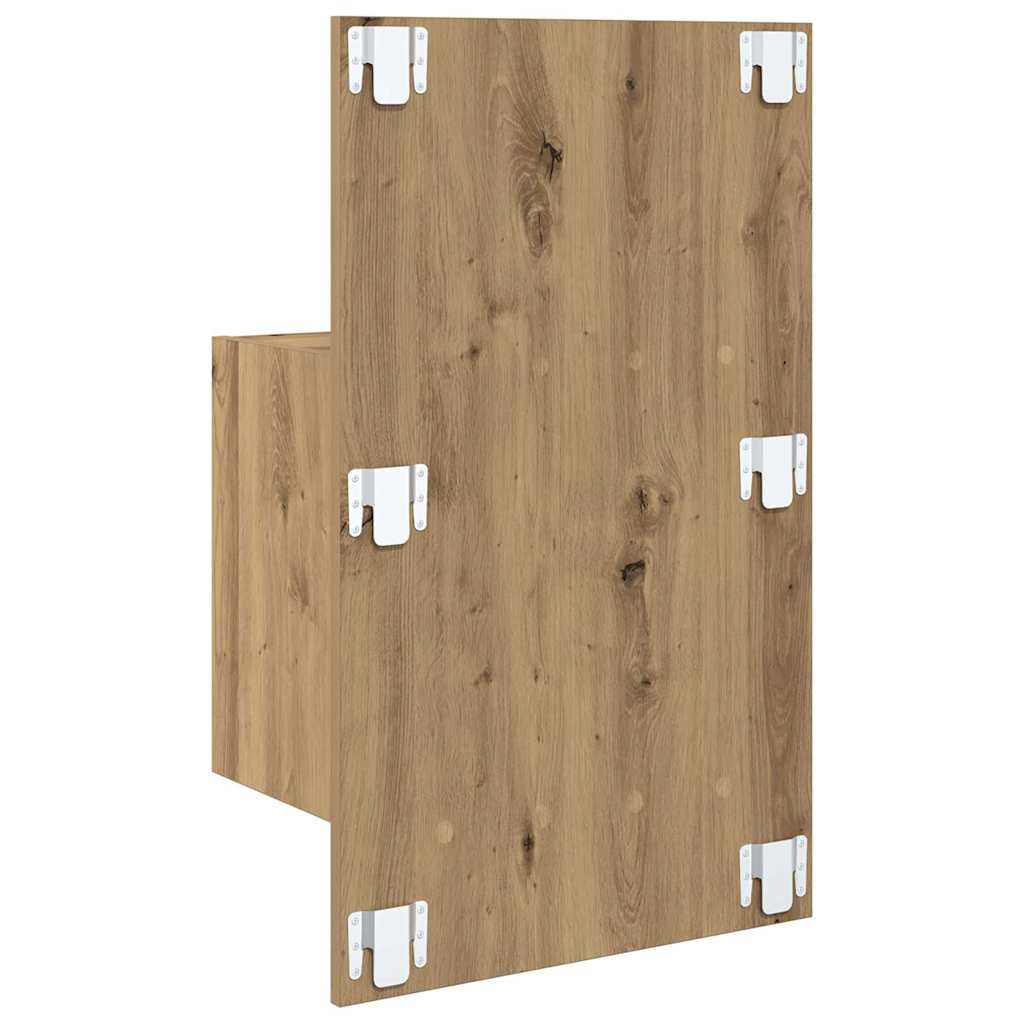 Bedside Cabinet 2 pcs Artisan Oak 50 x 32.5 x 80cm