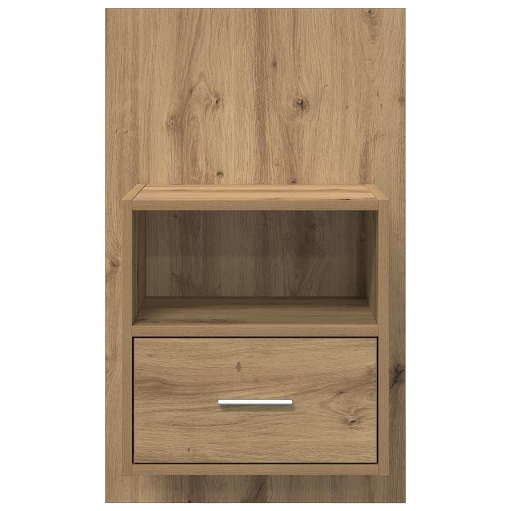 Bedside Cabinet 2 pcs Artisan Oak 50 x 32.5 x 80cm