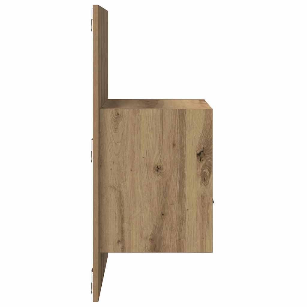 Bedside Cabinet 2 pcs Artisan Oak 50 x 32.5 x 80cm