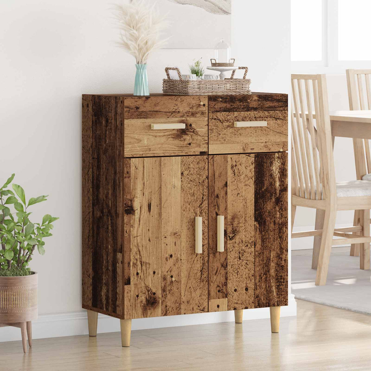 Sideboard Old wood 34 x 69.5 x 89 cm Engineered Wood