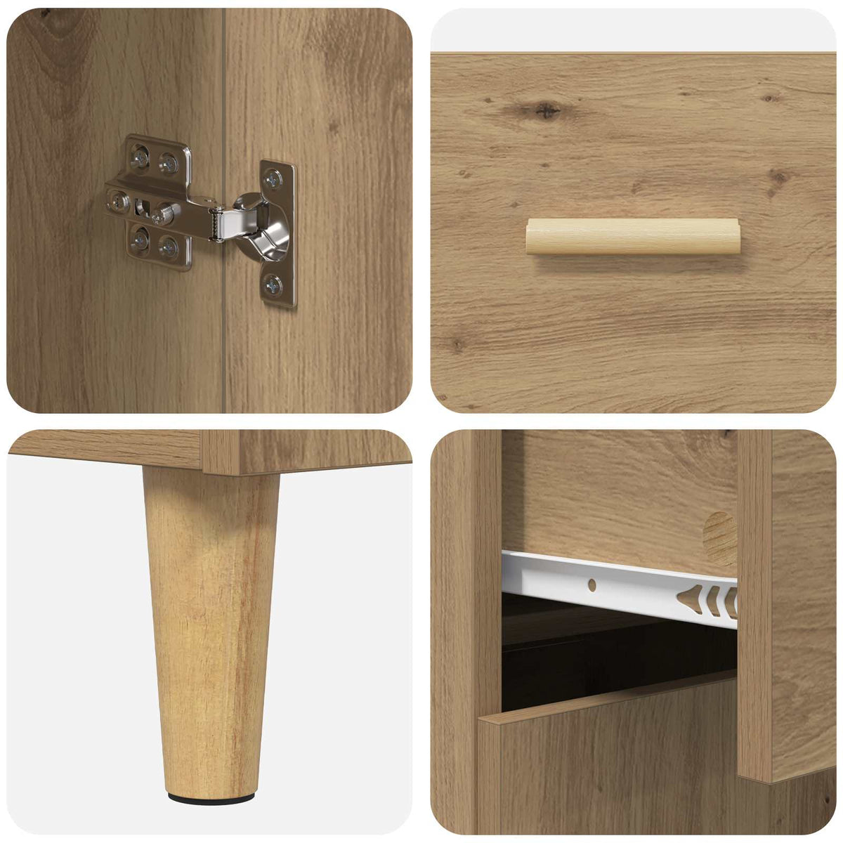 Sideboard Artisan oak 34 x 69.5 x 89 cm Engineered Wood