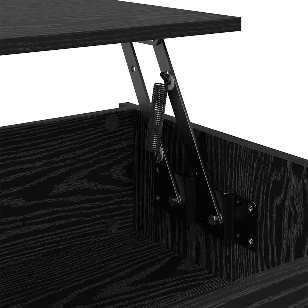 Coffee Table Black Oak 80 x 50.5 x 41.5 cm Engineered Wood