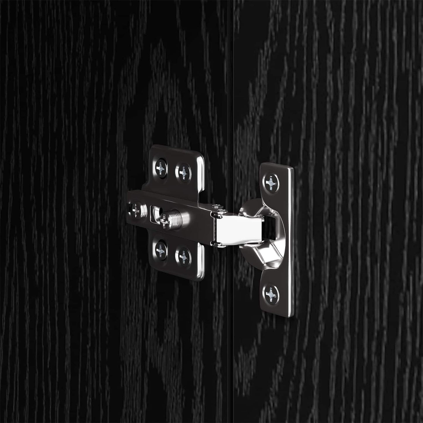 Sideboard Black Oak 34.5 x 32.5 x 90 cm Engineered Wood