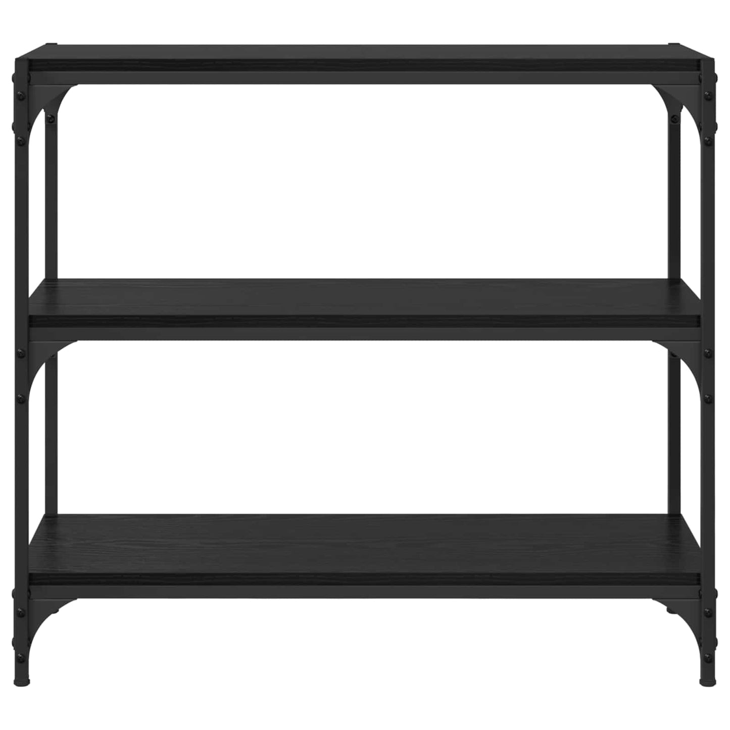 Book Cabinet Black Oak 80 x 33 x 70.5 cm