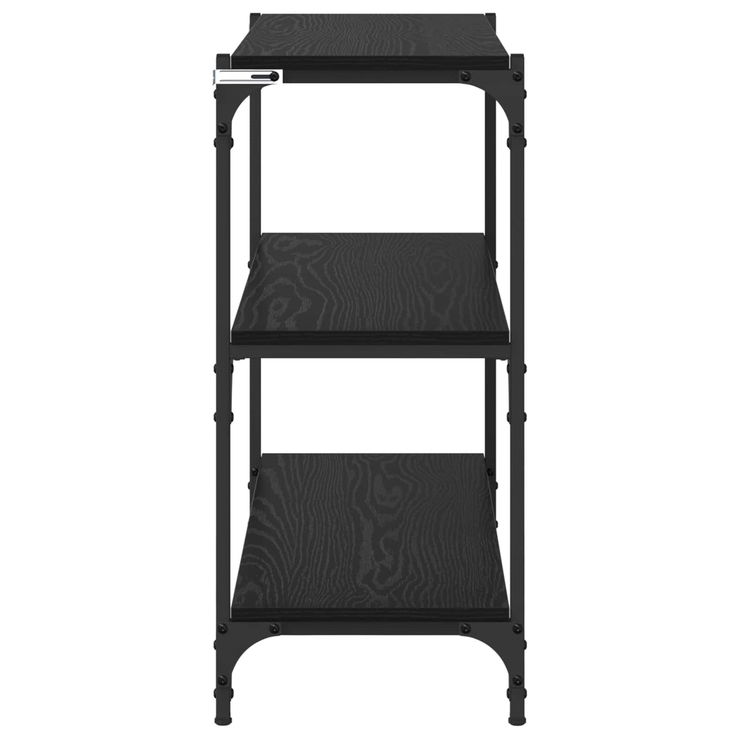 Book Cabinet Black Oak 80 x 33 x 70.5 cm