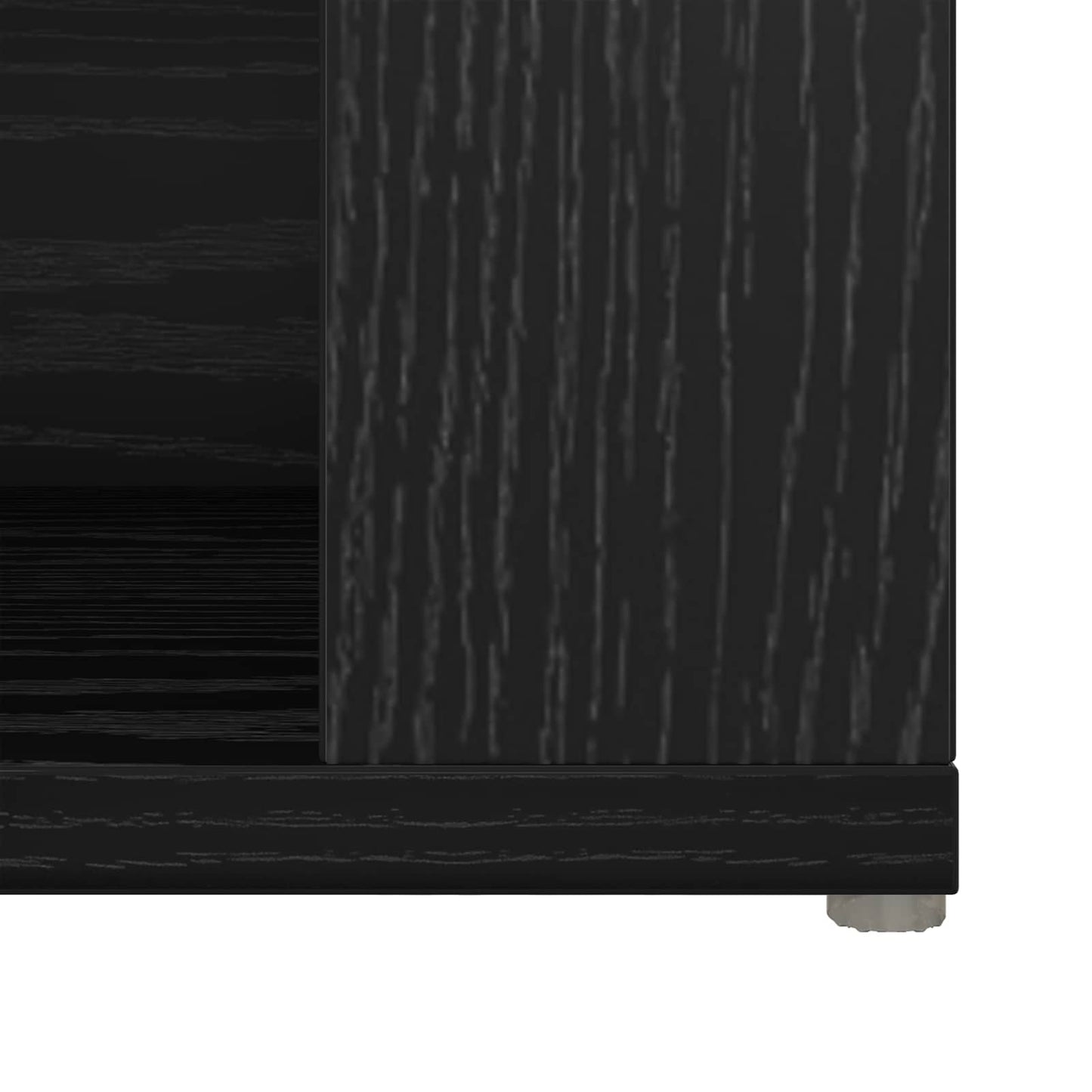 Sideboard Black Oak 100 x 30 x 59.5 cm Engineered Wood