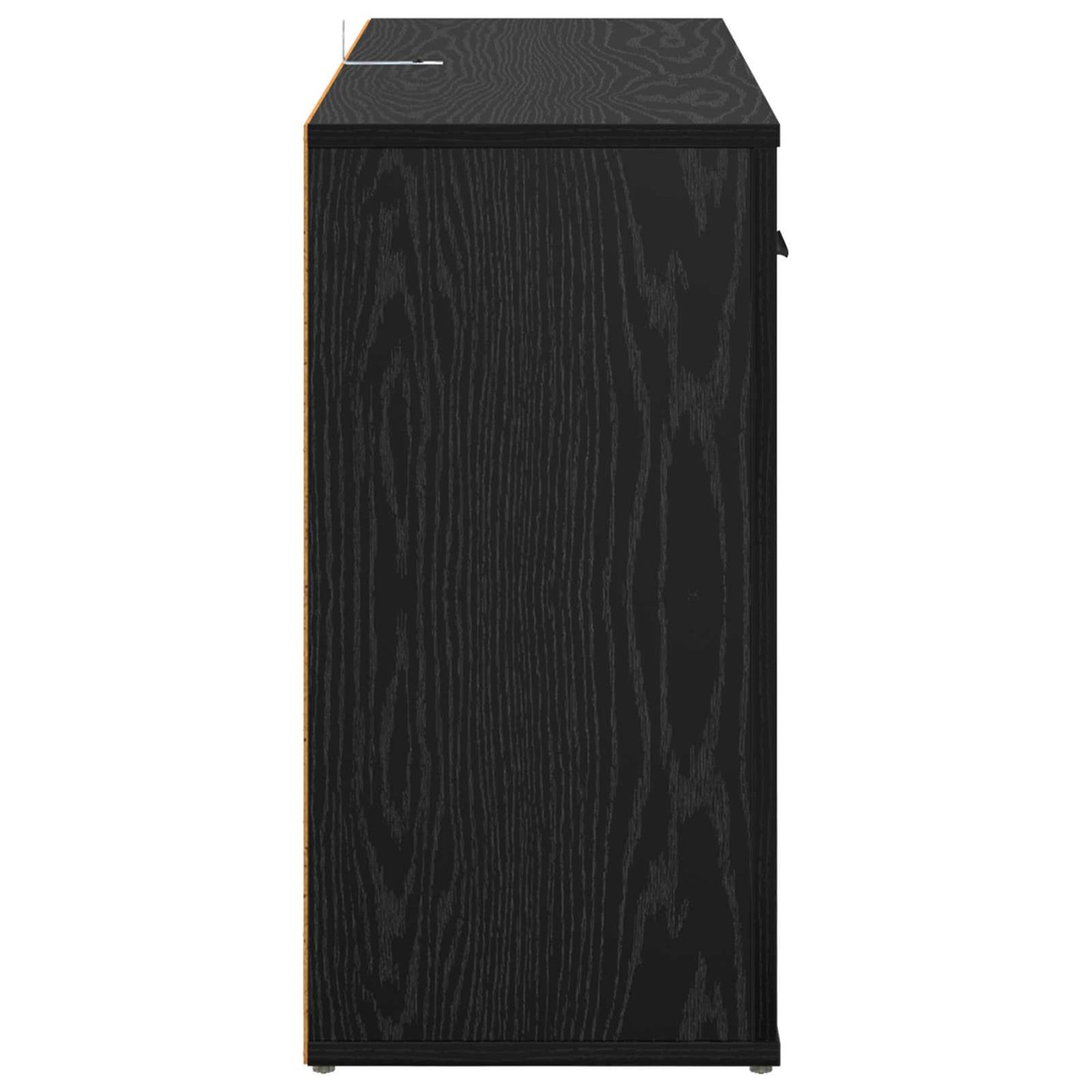 Sideboard Black Oak 100 x 30 x 59.5 cm Engineered Wood